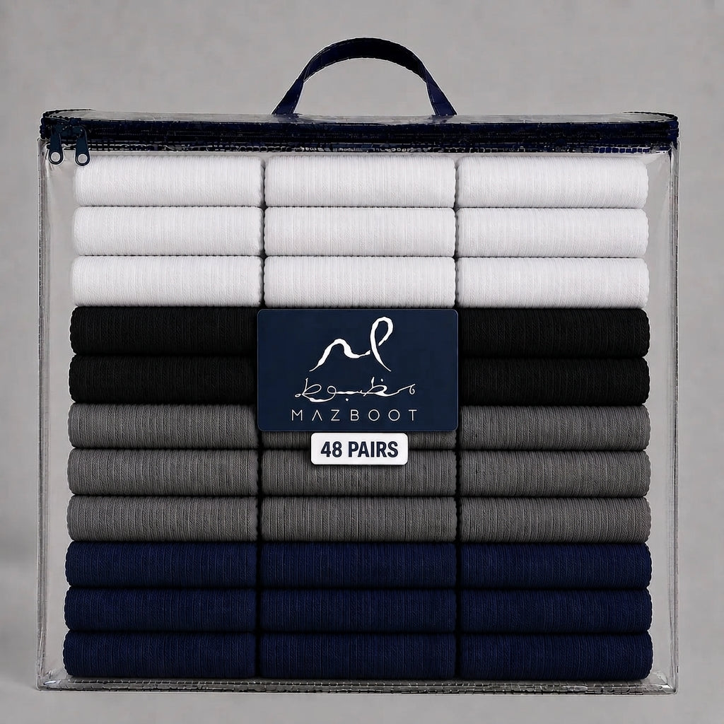Mazboot Long Socks – Mix Bundle – 48 Pairs Pack