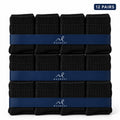 Mazboot Long Socks – Black – 12 Pairs Pack
