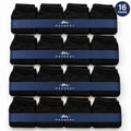 Mazboot Short Socks – Black – 16 Pairs Pack