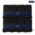 Mazboot Short Socks – Black – 8 Pairs Pack