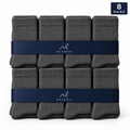 Mazboot Short Socks – Grey – 8 Pairs Pack