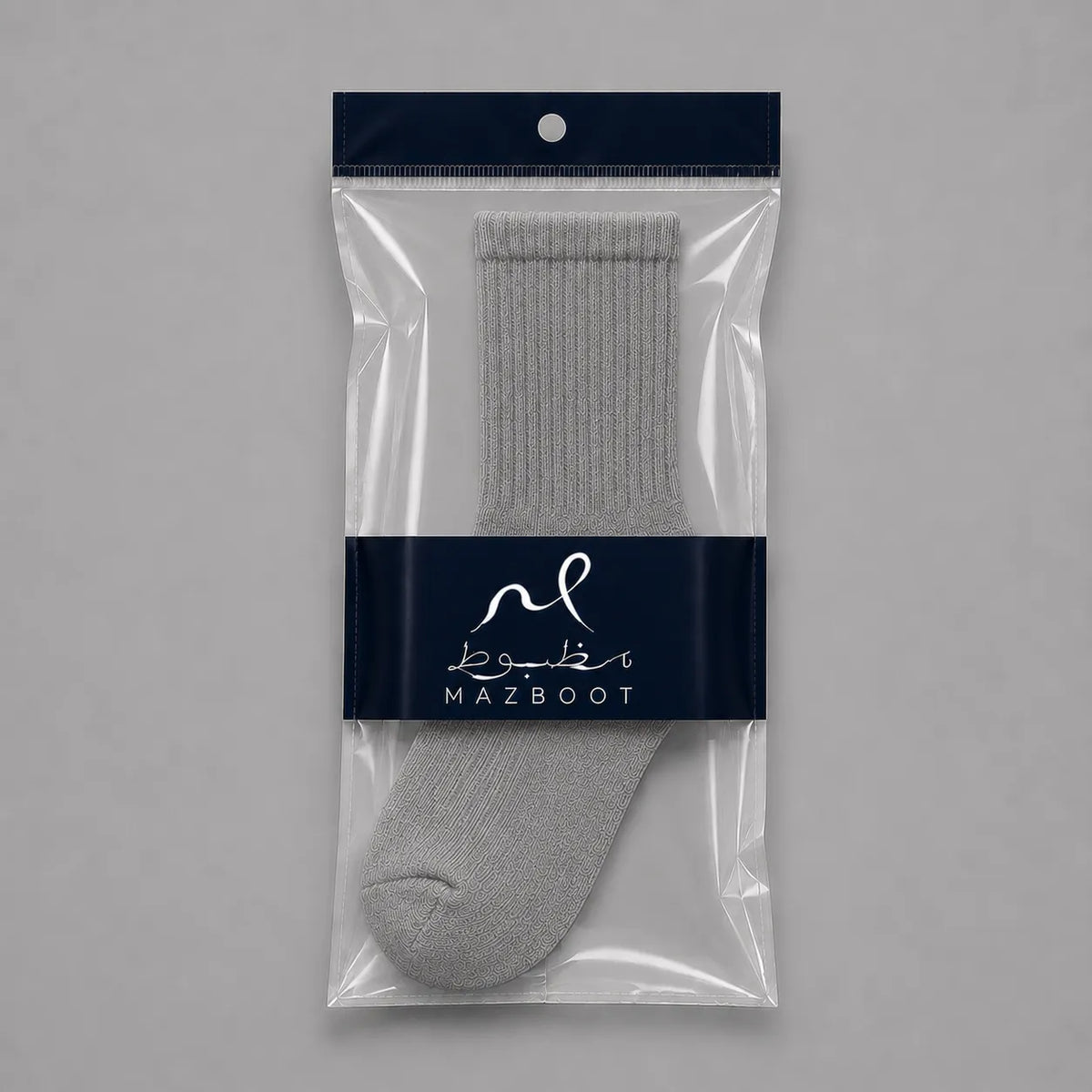 Mazboot Long Socks – Grey – Single Pair