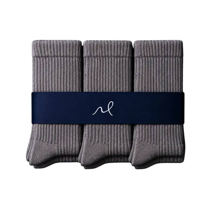 Mazboot Short Socks – Grey – 3-Pair Pack