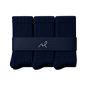 Mazboot Long Socks – Dark Blue – 3-Pair Pack