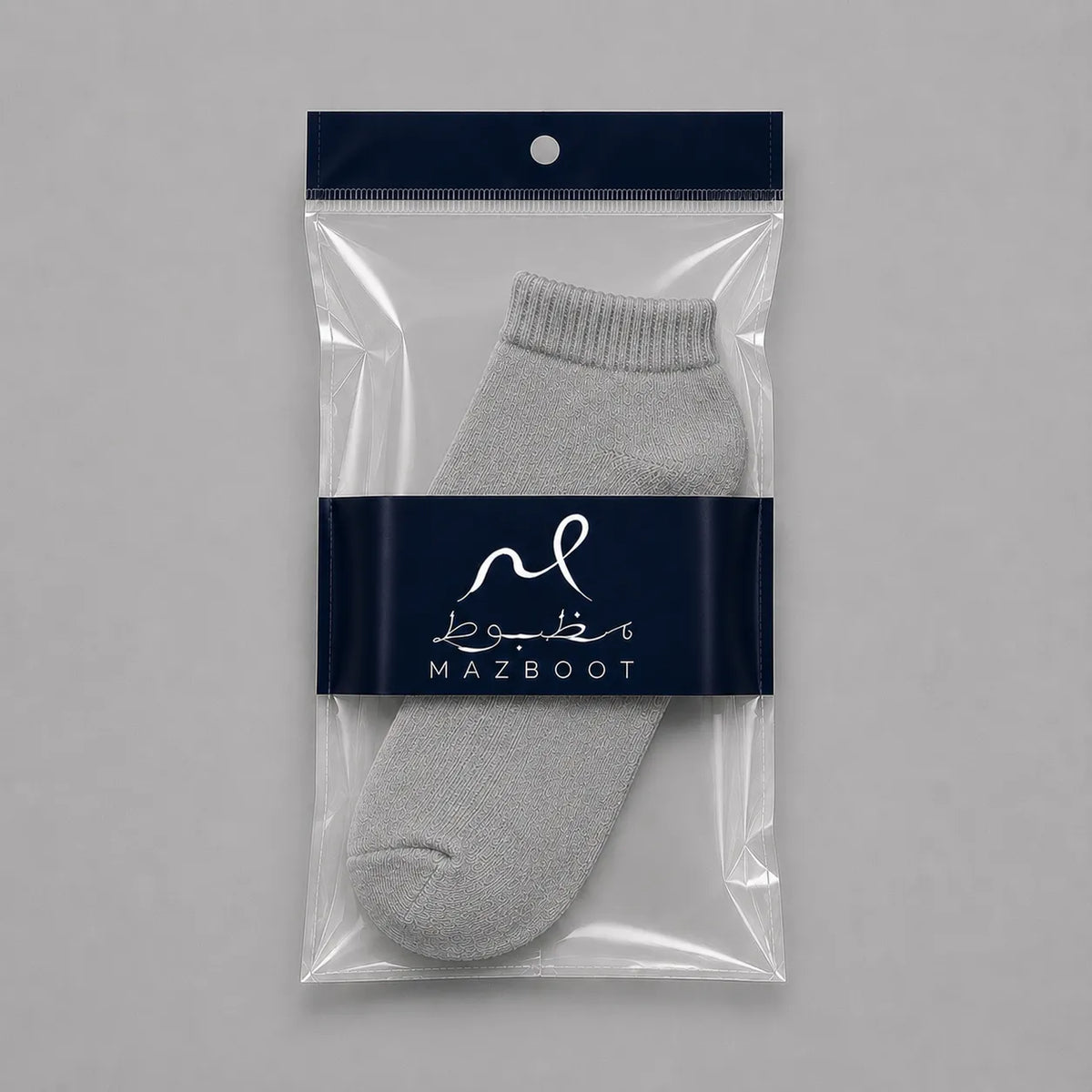 Mazboot Short Socks – Grey – Single Pair